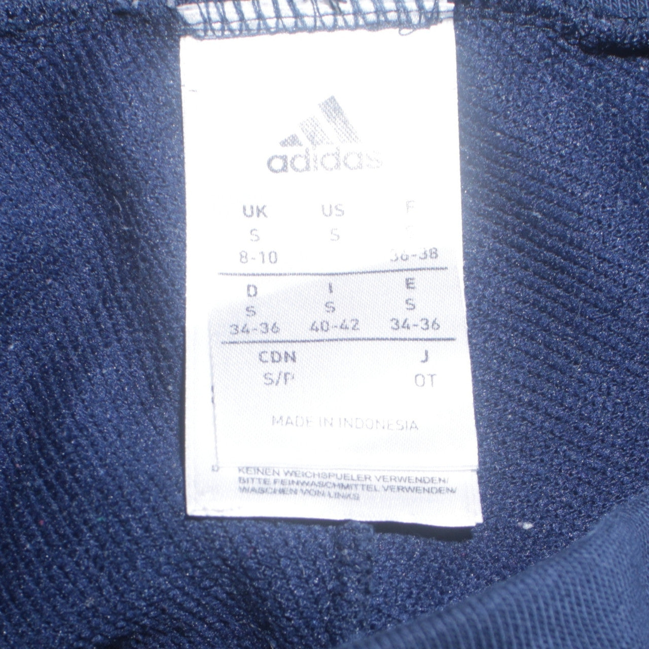 Adidas Women's Blue Track Pants S Regular Fit Sports Joggers