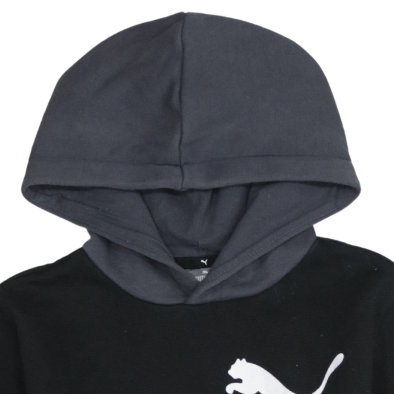 Puma Boys Black Hoodie 13-14 Years Pullover Fleece Sweatshirt