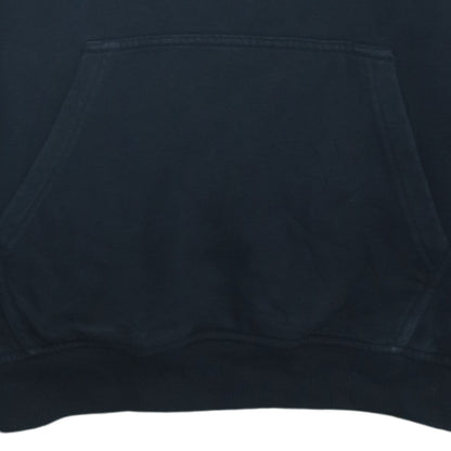 Brand and care label for The North Face boys’ black pullover hoodie l embroidered logo sweatshirt