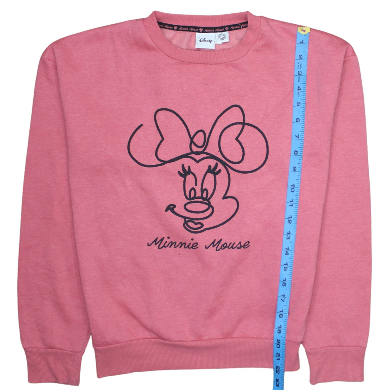 Disney Women’s Pink Minnie Mouse Pullover Sweatshirt XS