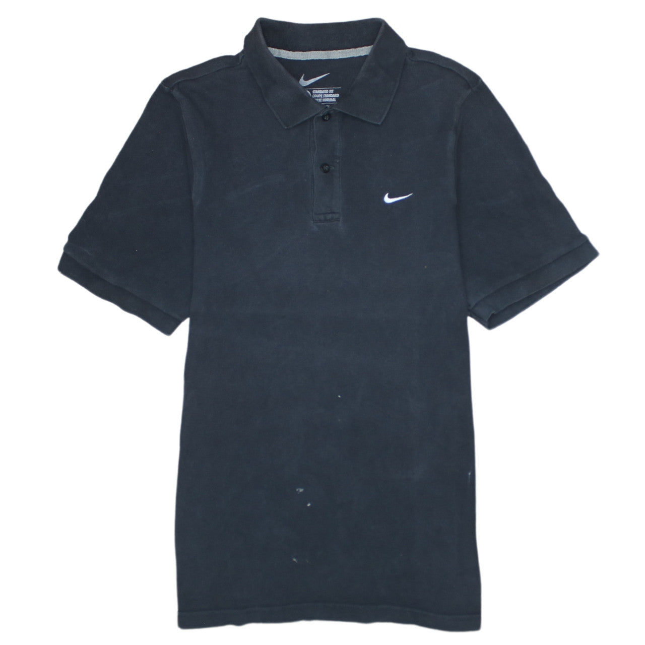Nike Men's Black Cotton Polo Shirt Size S Standard Fit