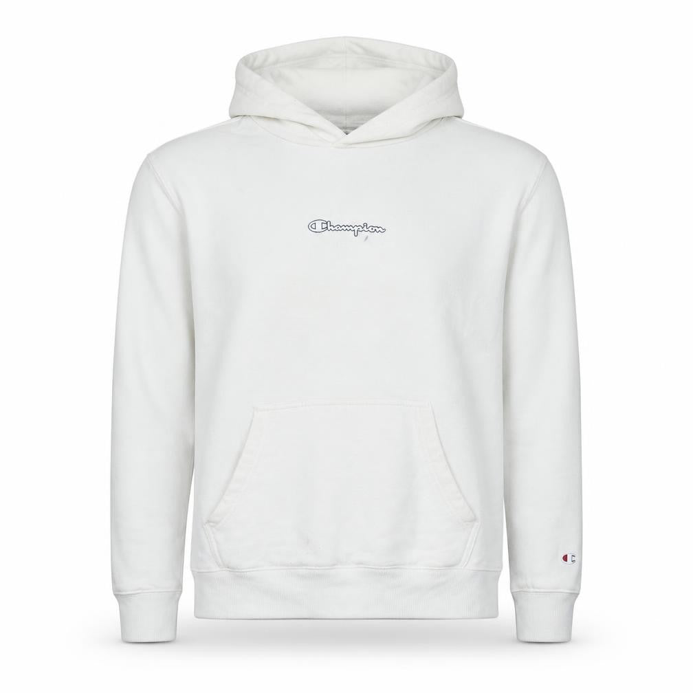 Champion Men's White Pullover Hoodie Medium Regular Fit