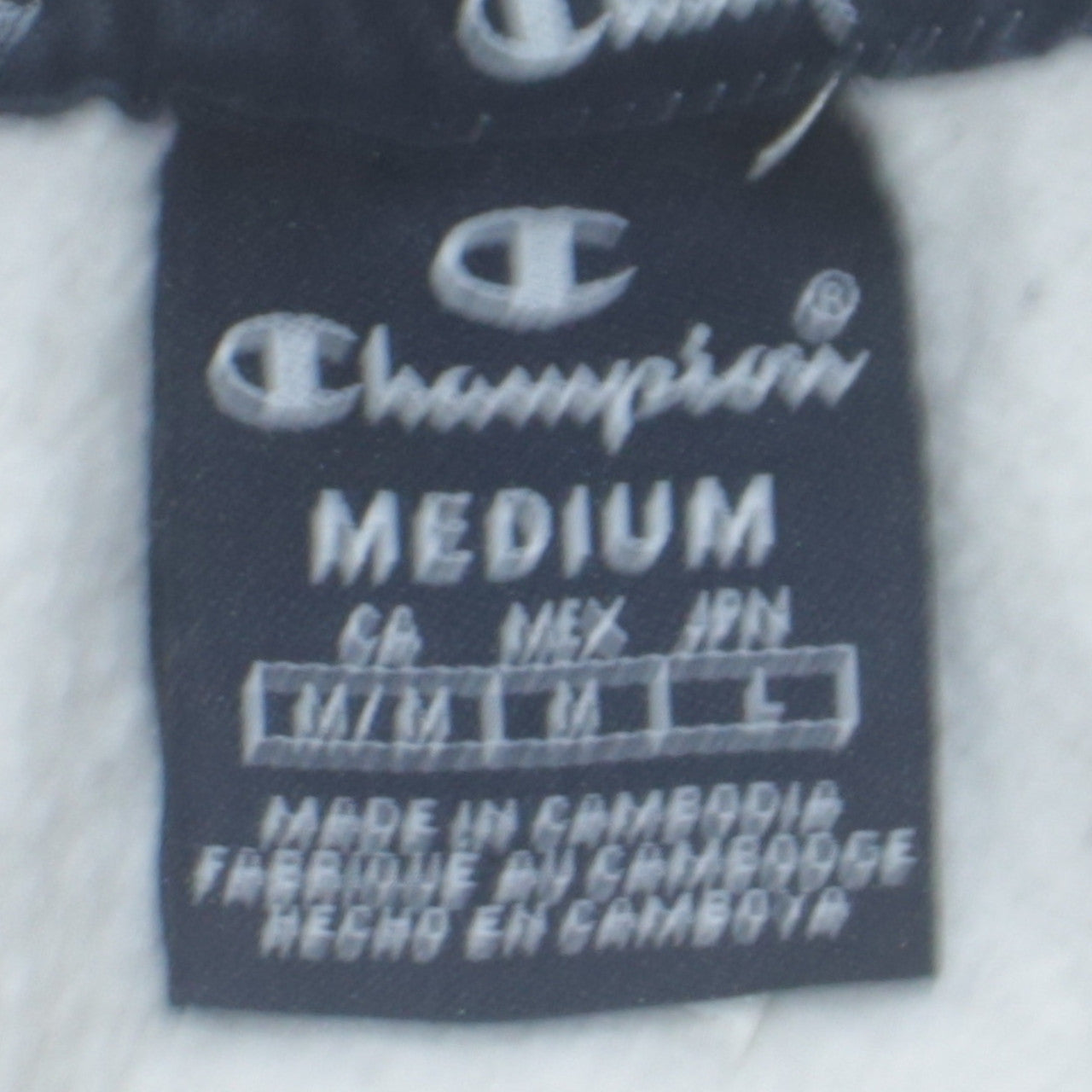 Champion Men's White Pullover Hoodie Medium Regular Fit