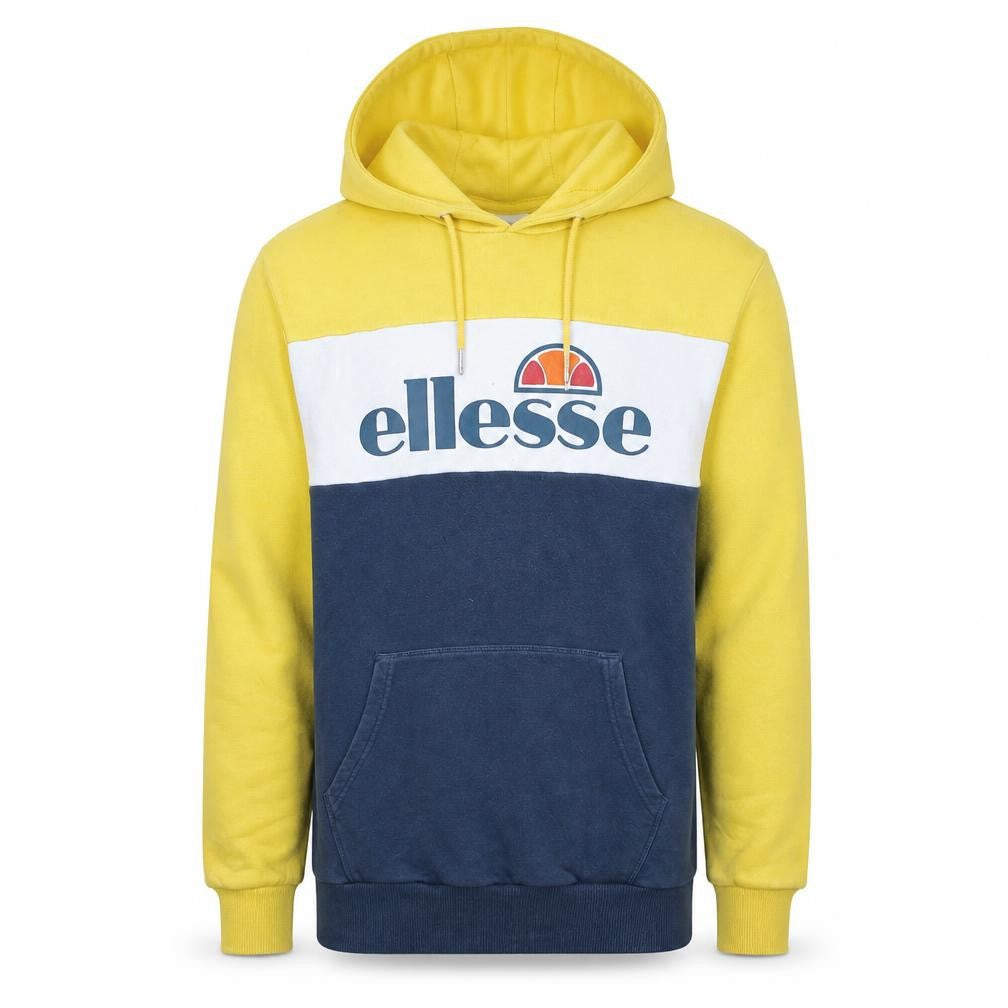 Ellesse Men's Multicoloured Pullover Hoodie Size S Retro Sportswear