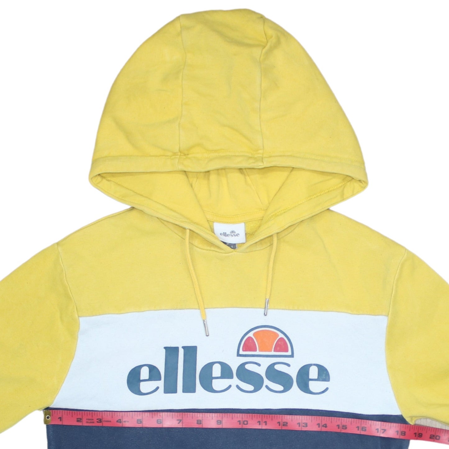 Ellesse Men's Multicoloured Pullover Hoodie Size S Retro Sportswear