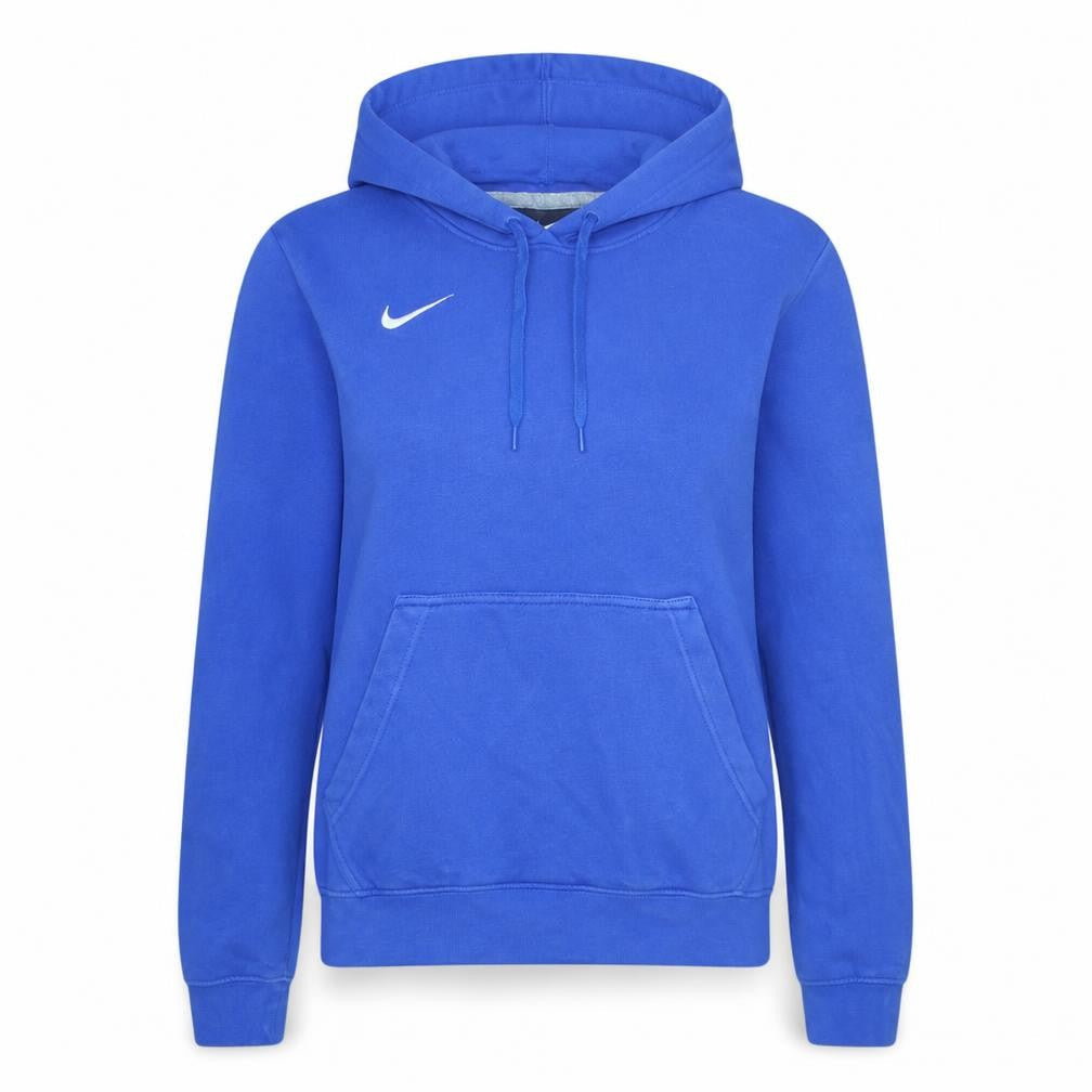 Nike Womens Blue Pullover Hoodie Small Cotton Blend Athletic Sweatshirt