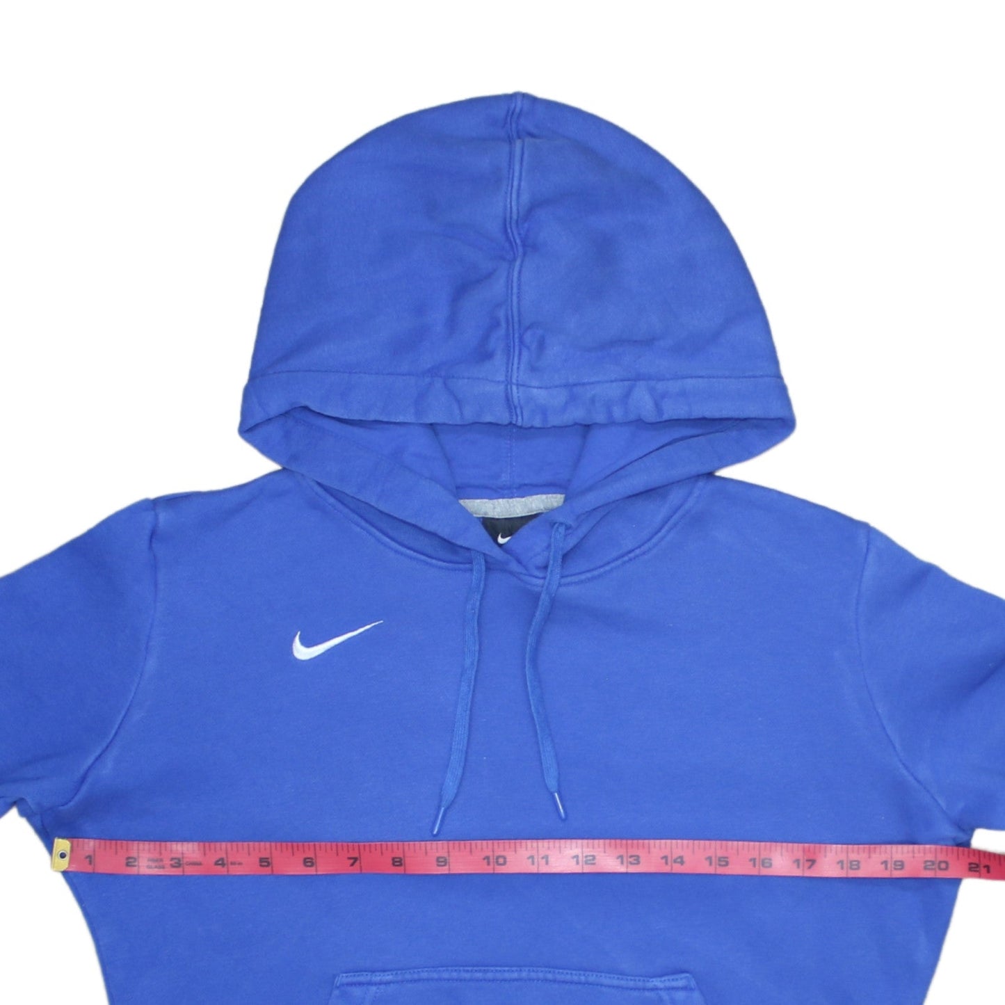 Nike Womens Blue Pullover Hoodie Small Cotton Blend Athletic Sweatshirt
