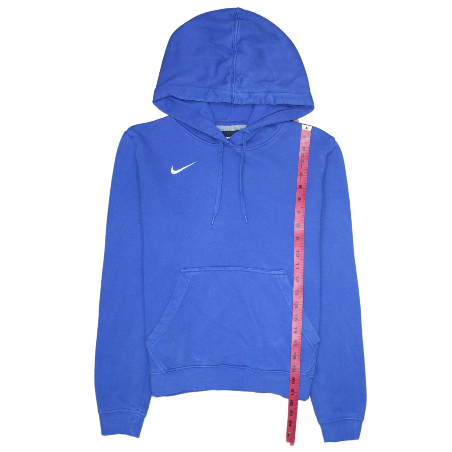 Nike Womens Blue Pullover Hoodie Small Cotton Blend Athletic Sweatshirt
