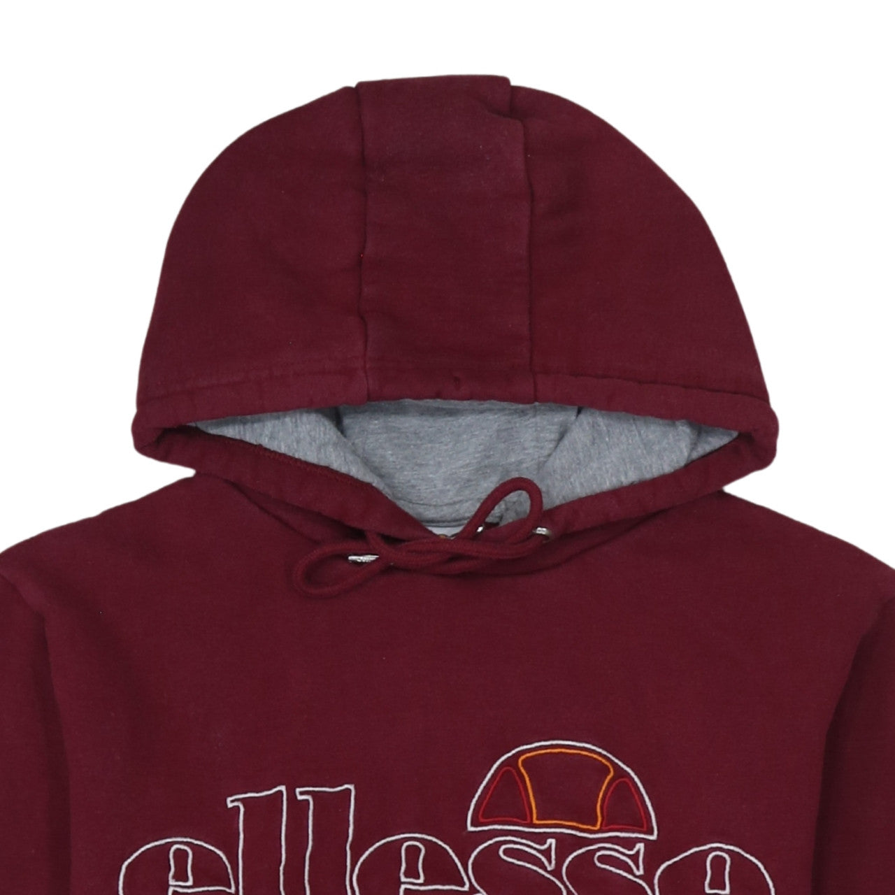Ellesse Mens Red Pullover Hoodie Size S Embroidered Logo Sportswear