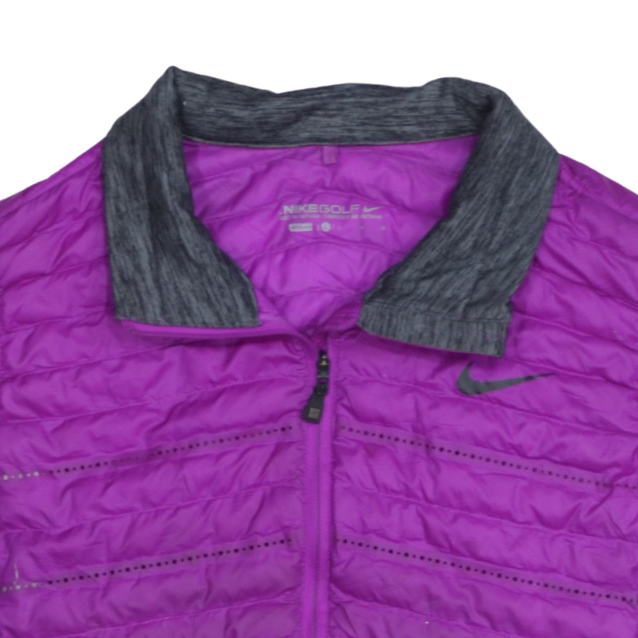 Nike Golf Women Purple Lightweight Puffer Waistcoat L