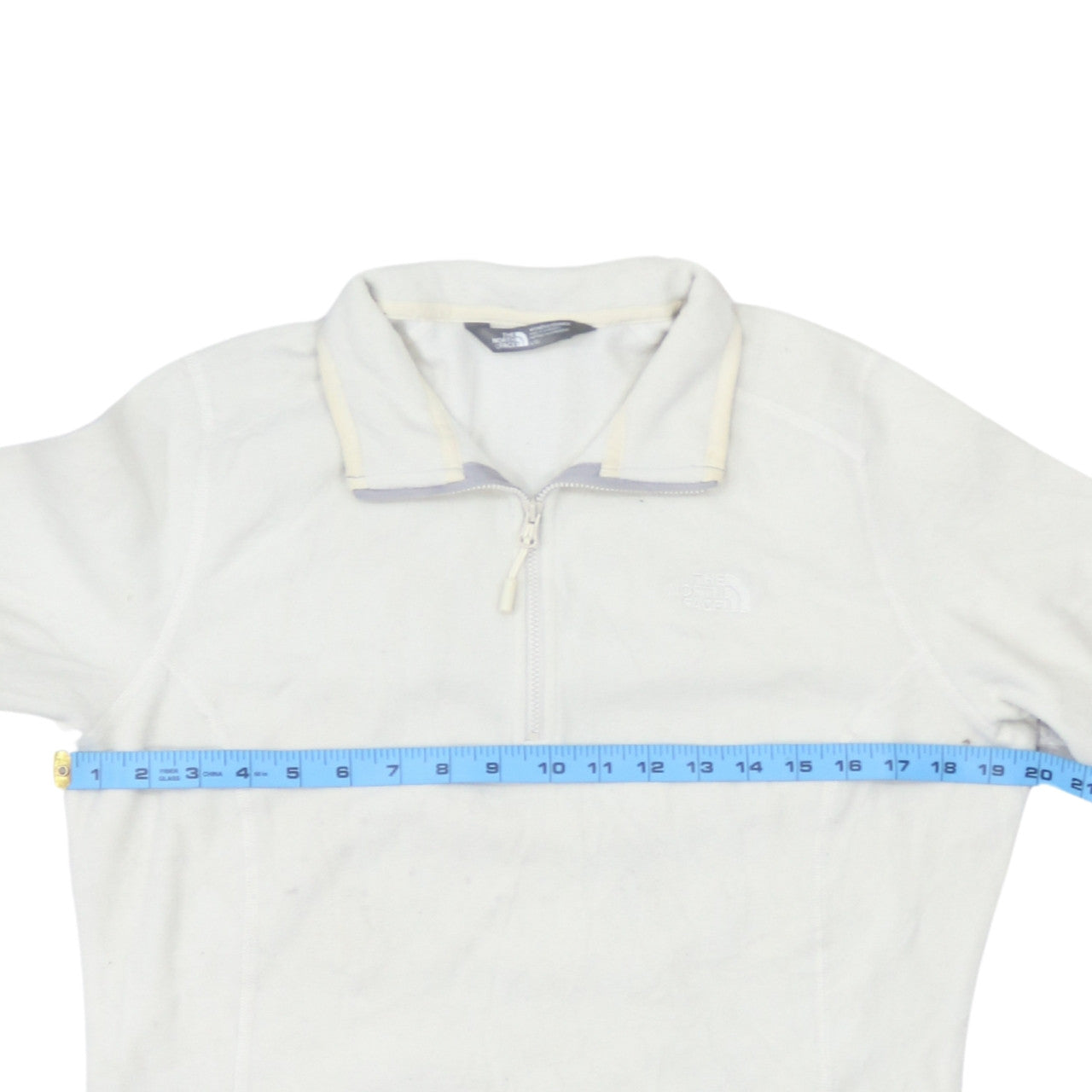 The North Face Womens White Fleece Pullover Sweatshirt Size L