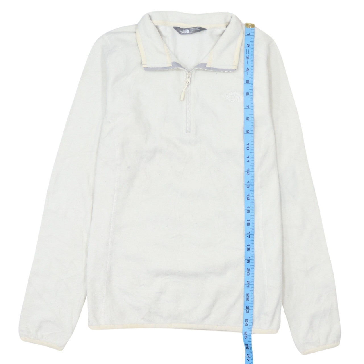 The North Face Womens White Fleece Pullover Sweatshirt Size L