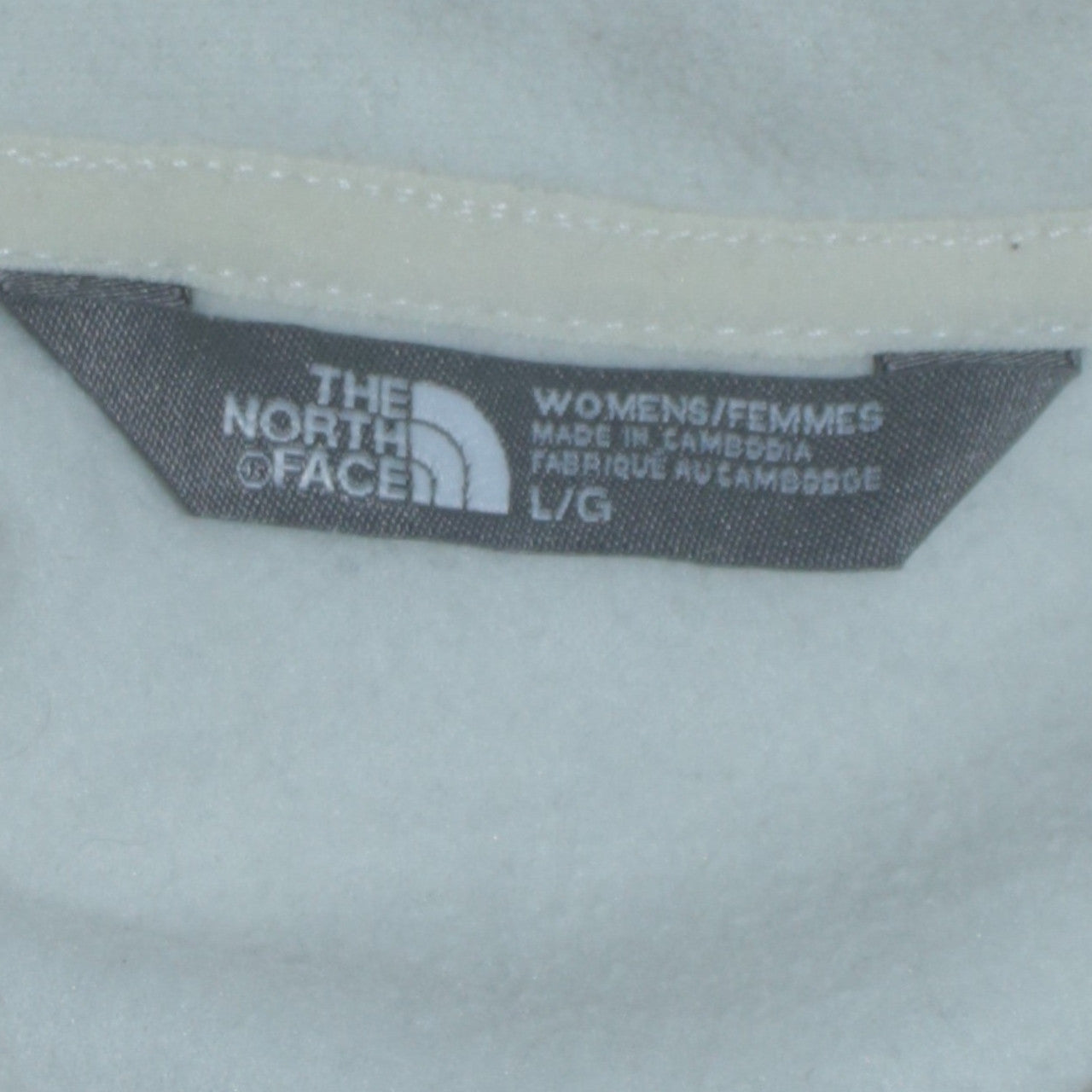 The North Face Womens White Fleece Pullover Sweatshirt Size L