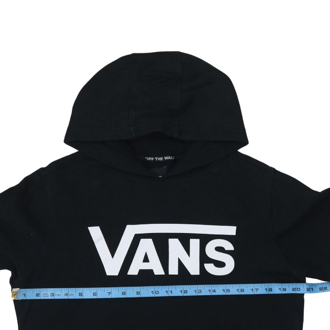 Vans Womens Black Large Pullover Hoodie Sweatshirt Cotton