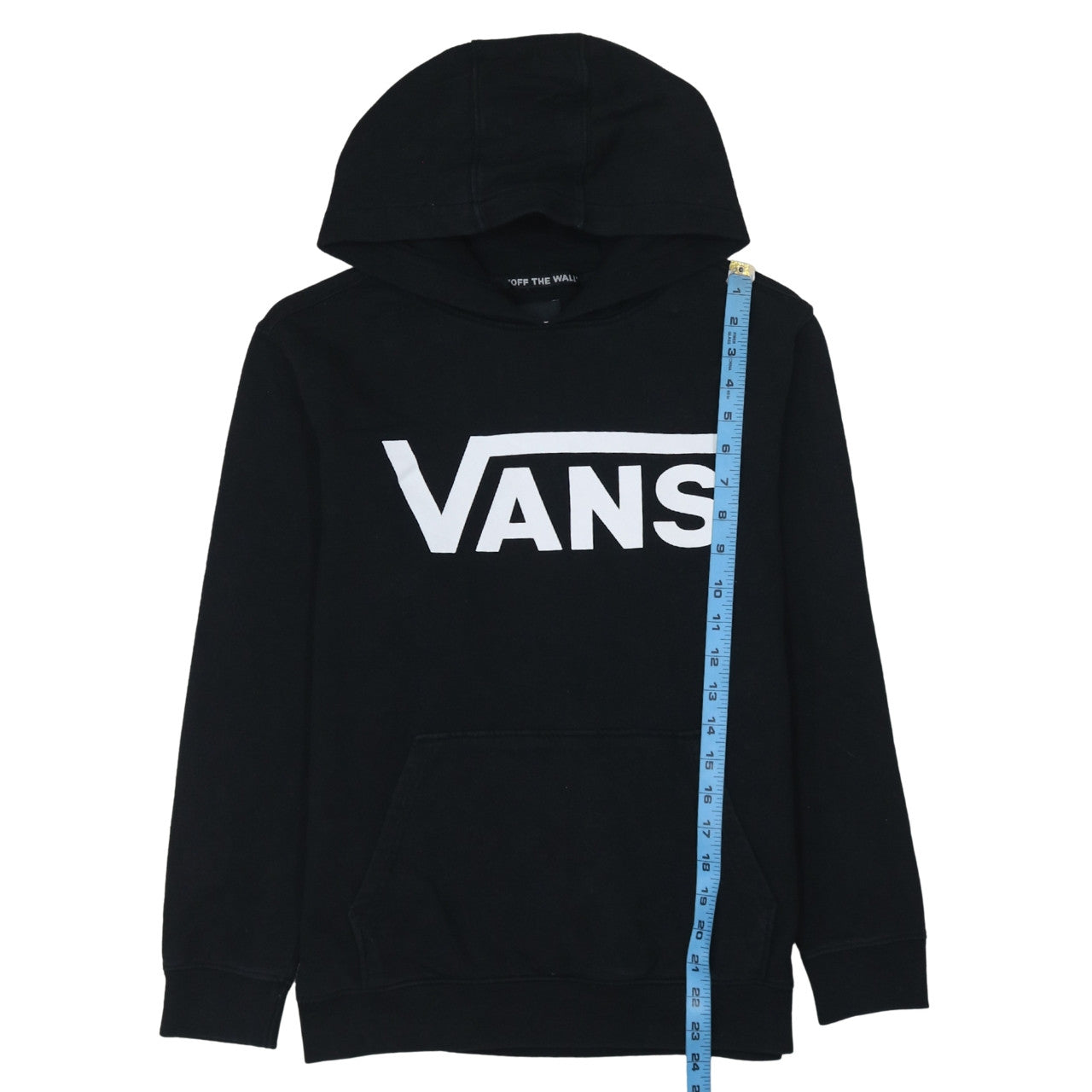 Vans Womens Black Large Pullover Hoodie Sweatshirt Cotton