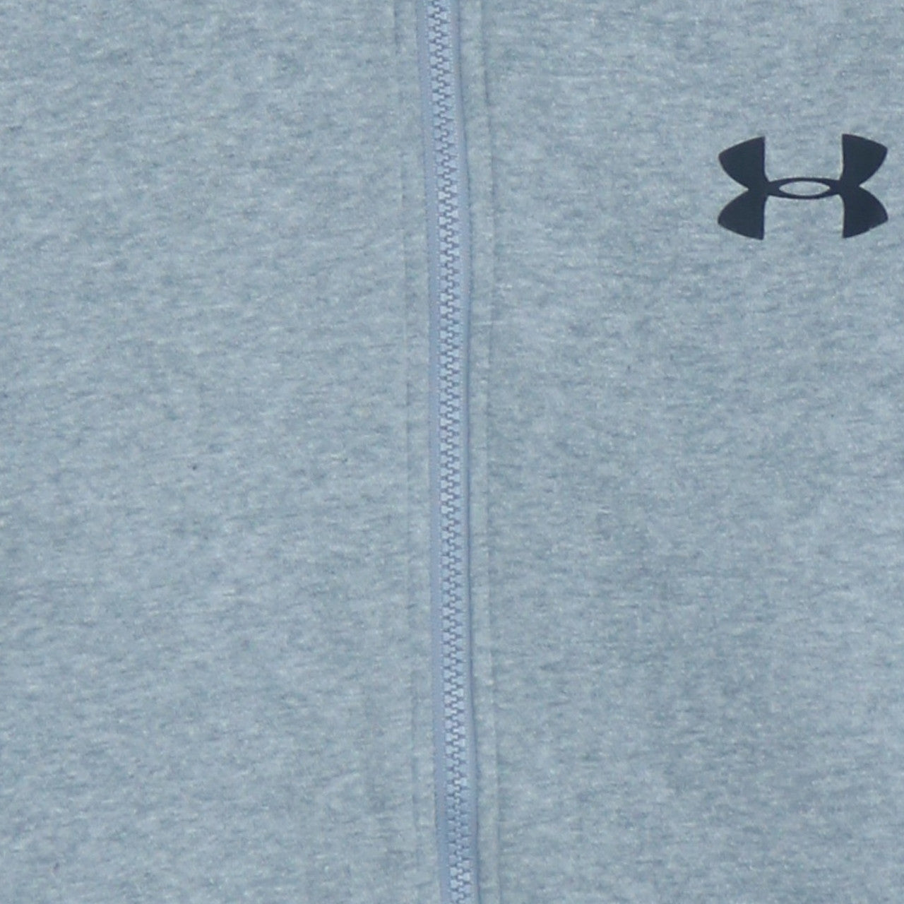 Under Armour Mens Grey Full Zip Hoodie Size M Relaxed Fit Sportswear