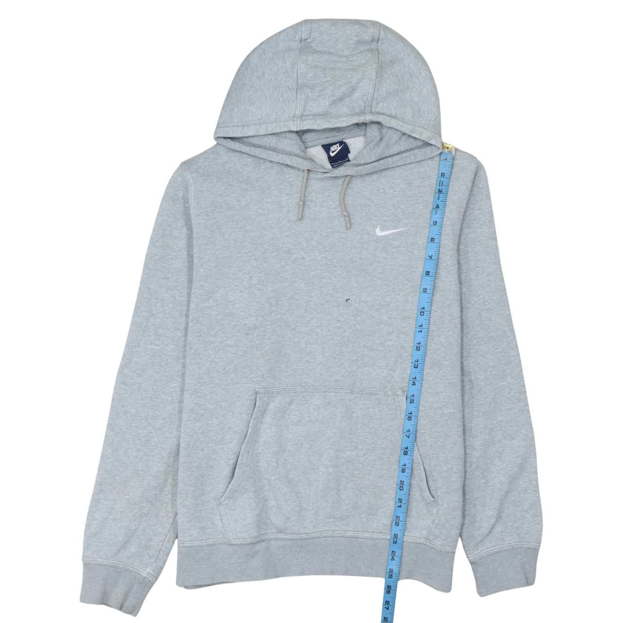 Nike Mens Grey L Pullover Hoodie Fleece Regular Fit Sweatshirt