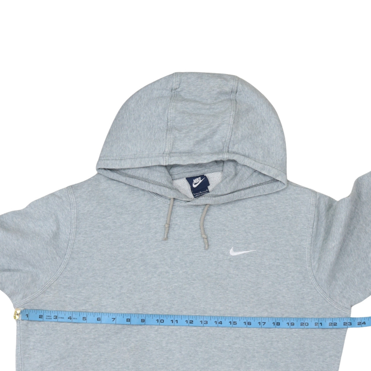 Nike Mens Grey L Pullover Hoodie Fleece Regular Fit Sweatshirt