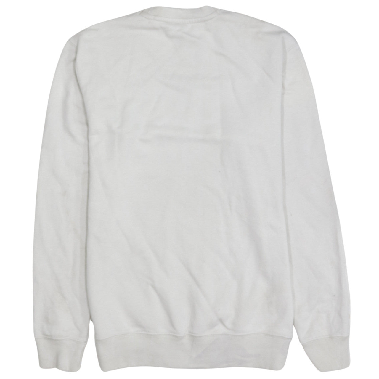 Champion Men's White Small Crew Neck Embroidered Sweatshirt