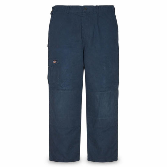 Dickies Redhawk Men Blue Cargo Workwear Trousers 40 Regular Cotton Blend