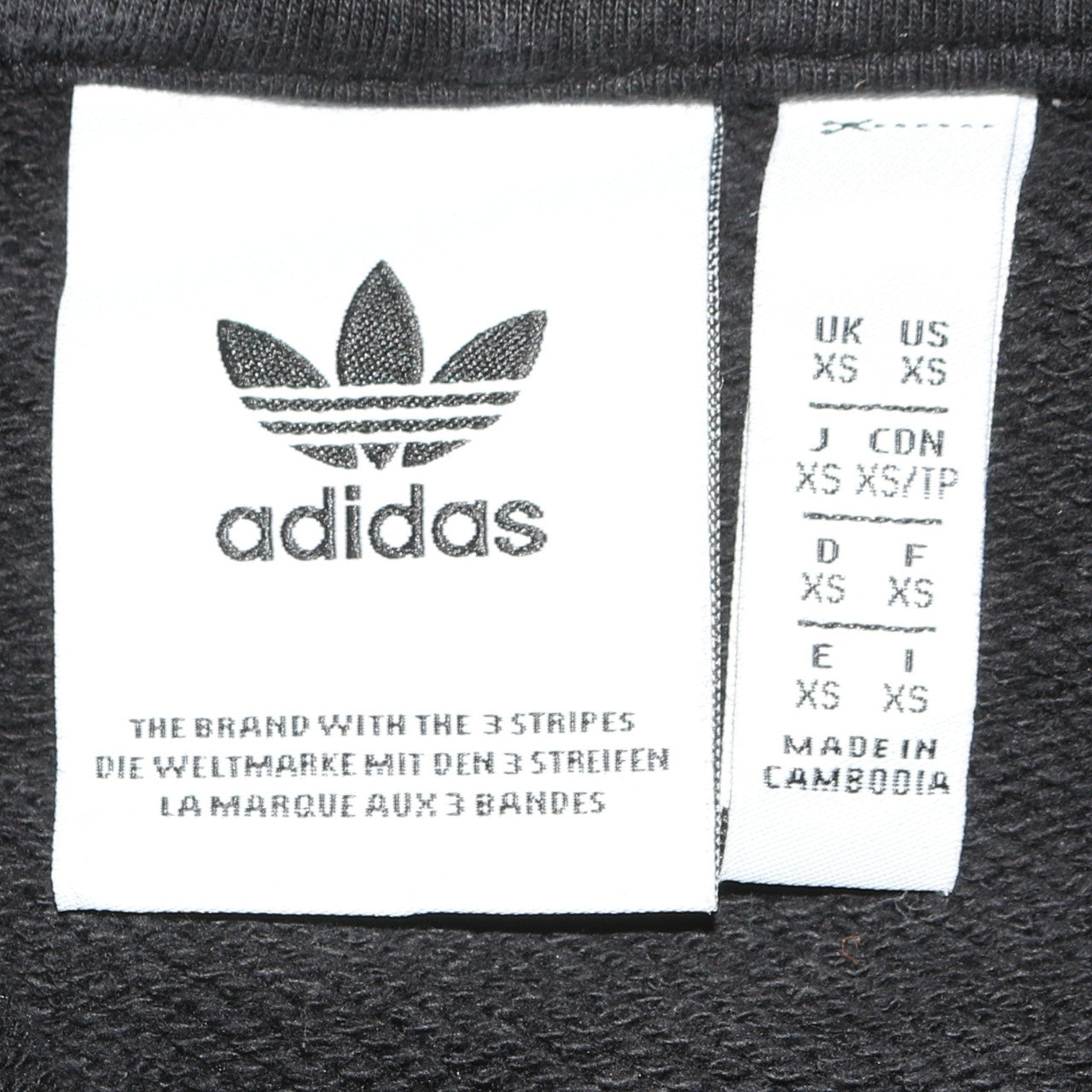 Adidas Men's Black XS Pullover Hoodie with Trefoil Logo