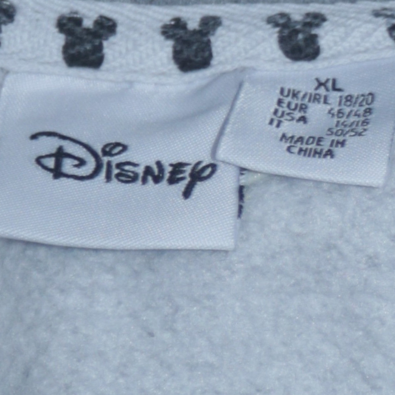 Disney Women Grey Mickey Mouse Sequin Sweatshirt XL Casual