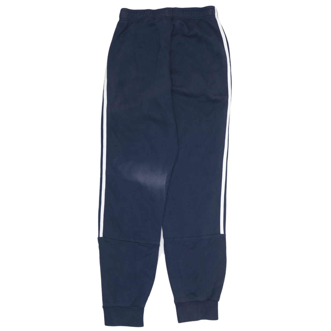 Adidas Men Blue Jogger Trousers S Regular Tapered Fleece