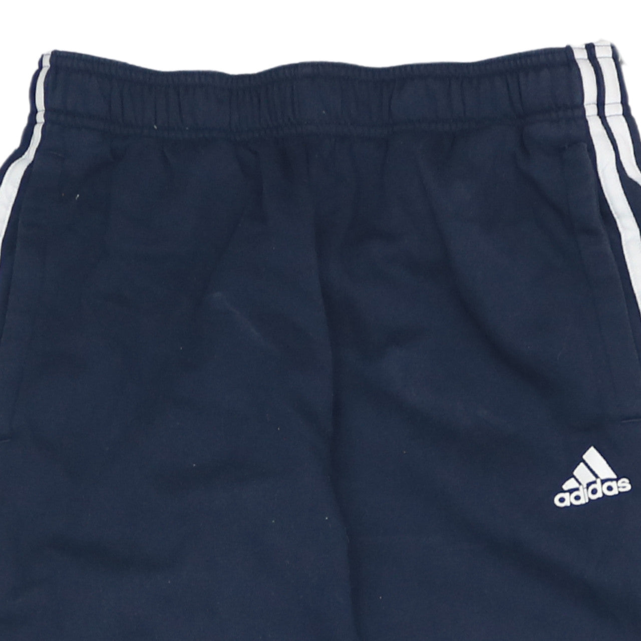 Adidas Men Blue Jogger Trousers S Regular Tapered Fleece