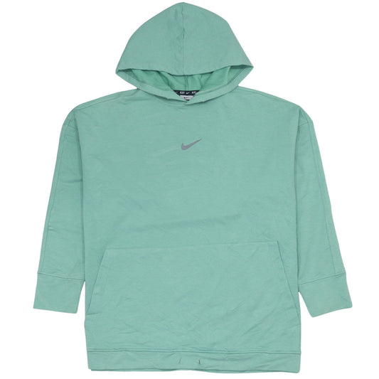 Nike Men Green Pullover Hoodie M Regular Fit Lightweight Sportswear