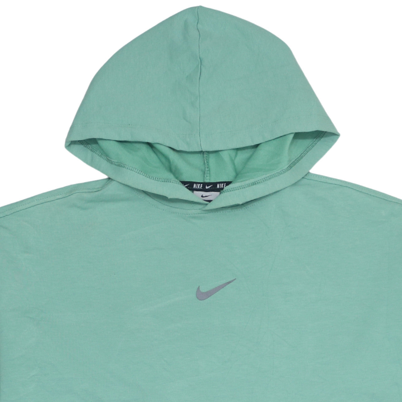Nike Men Green Pullover Hoodie M Regular Fit Lightweight Sportswear