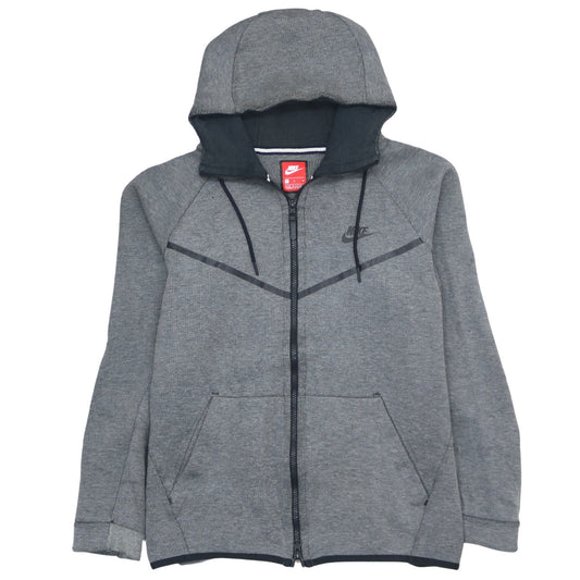 Nike Mens Grey Full Zip Hoodie L Sportswear Fleece Jacket