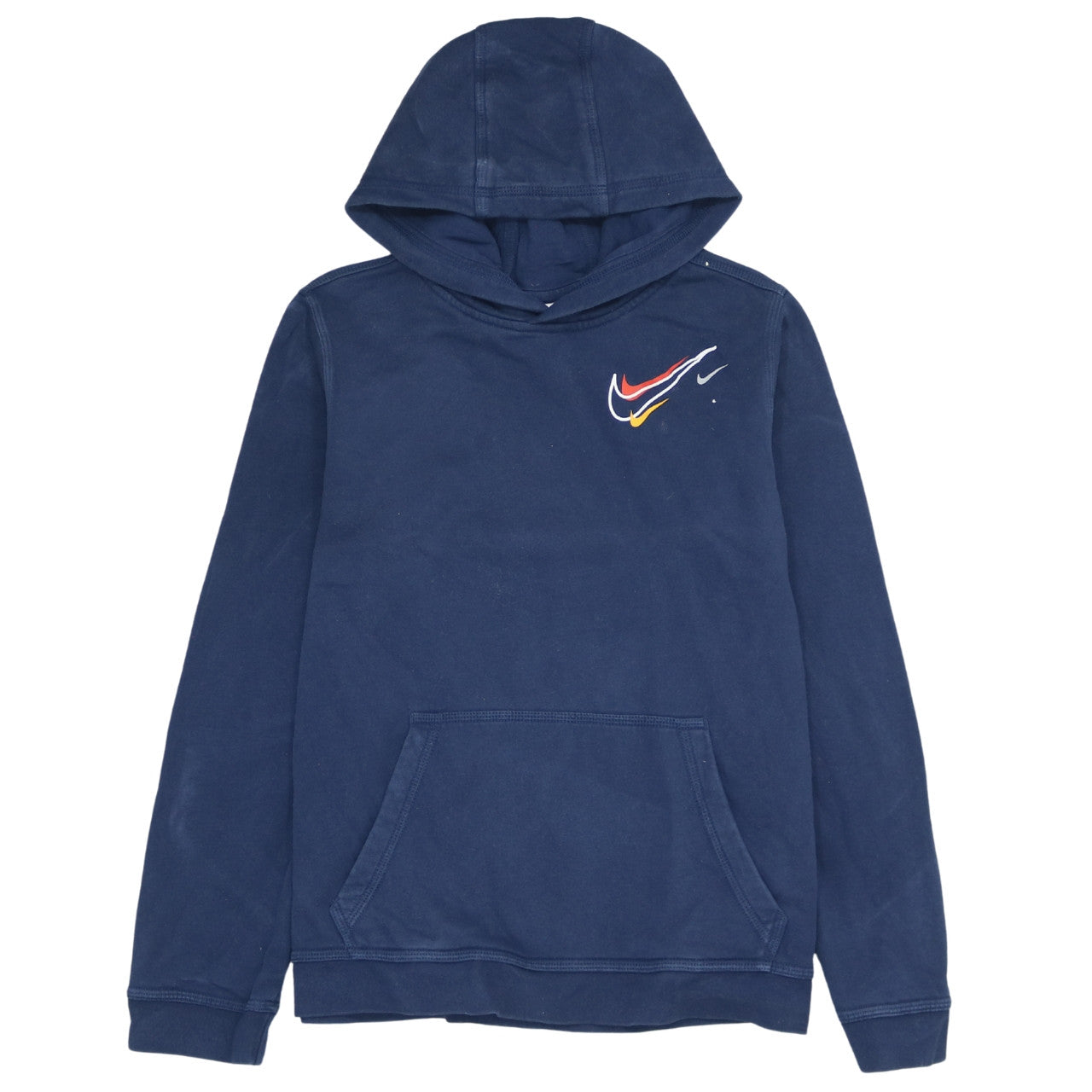 Nike Boys Blue Pullover Hoodie XL Fleece Casual Graphic Sportswear