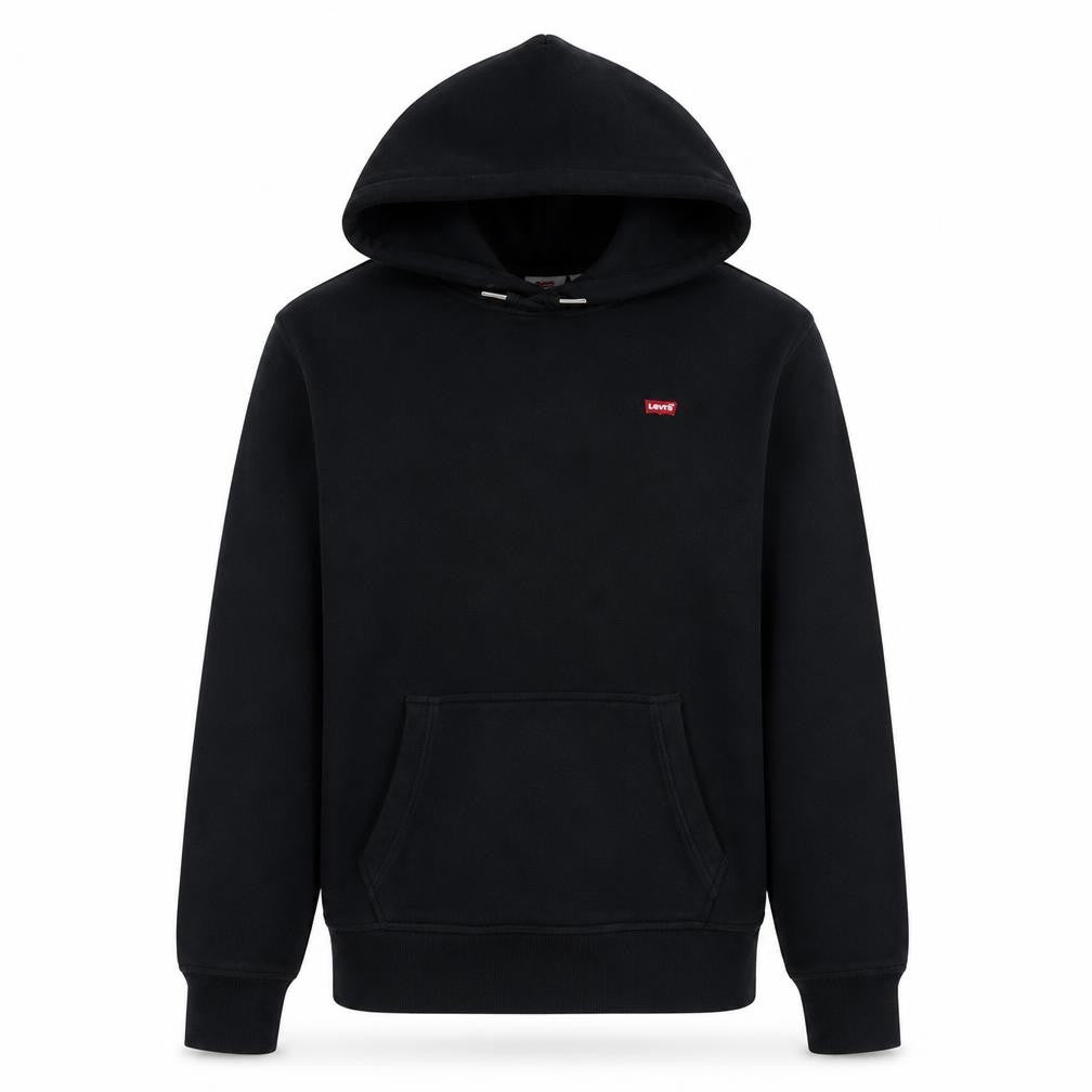 Levi's Mens Black Pullover Hoodie XS Cotton Fleece Sweatshirt