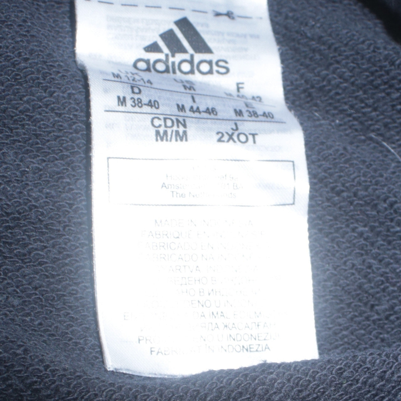 Adidas Womens Black Camouflage Logo Pullover Hoodie Size M