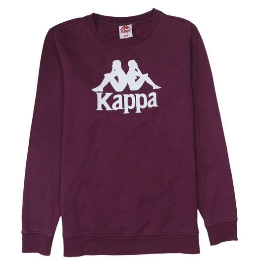 Kappa Men's Purple Logo Crew Neck Sweatshirt Size L