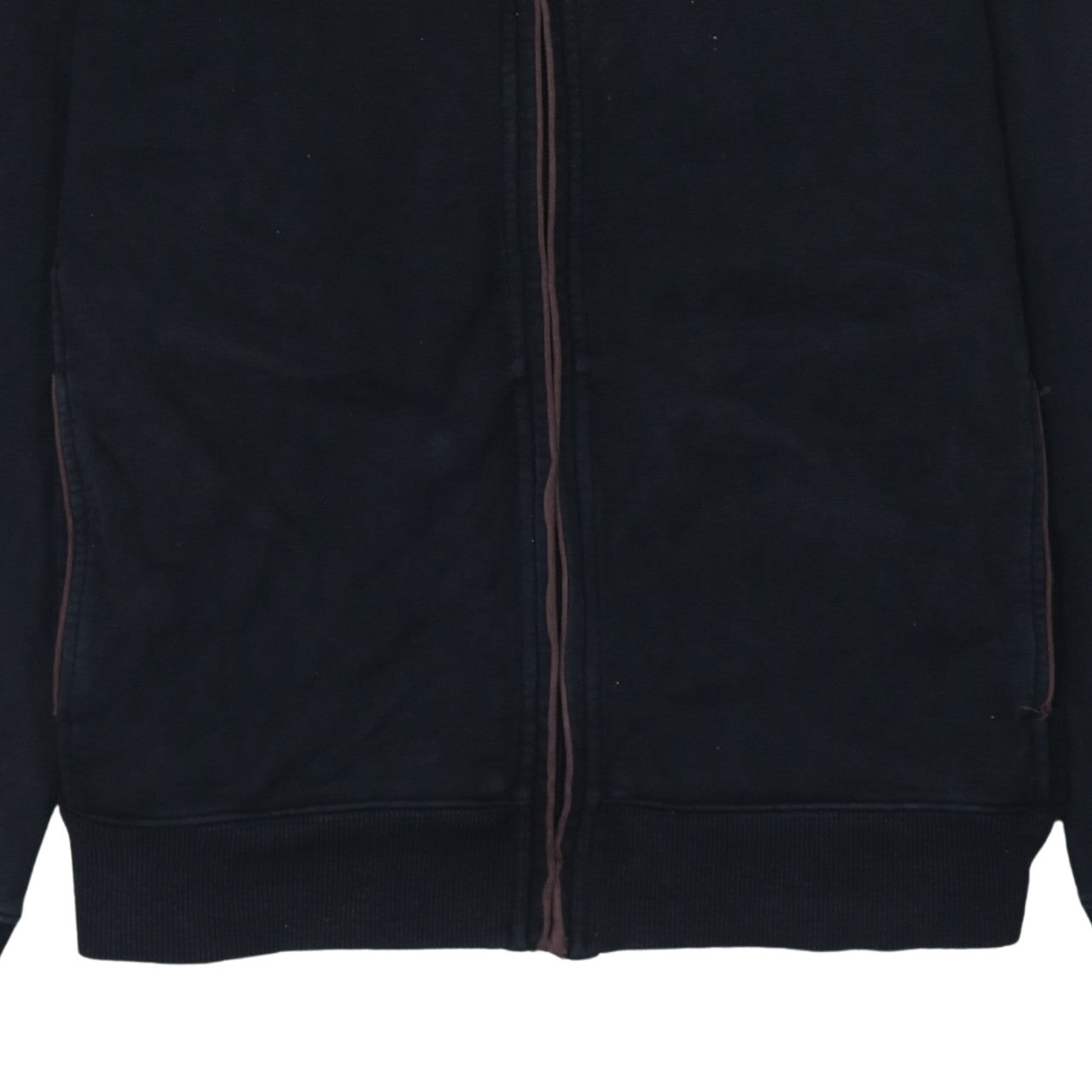 Hugo Boss Men's Black XL Basic Full Zip Cotton Activewear Jacket