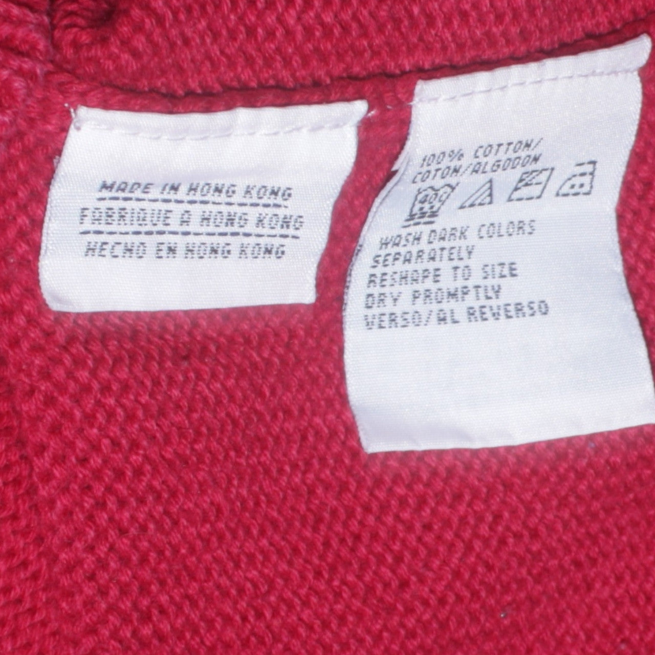 Tommy Hilfiger Denim Men’s Red Cotton Crew Neck Jumper Size S