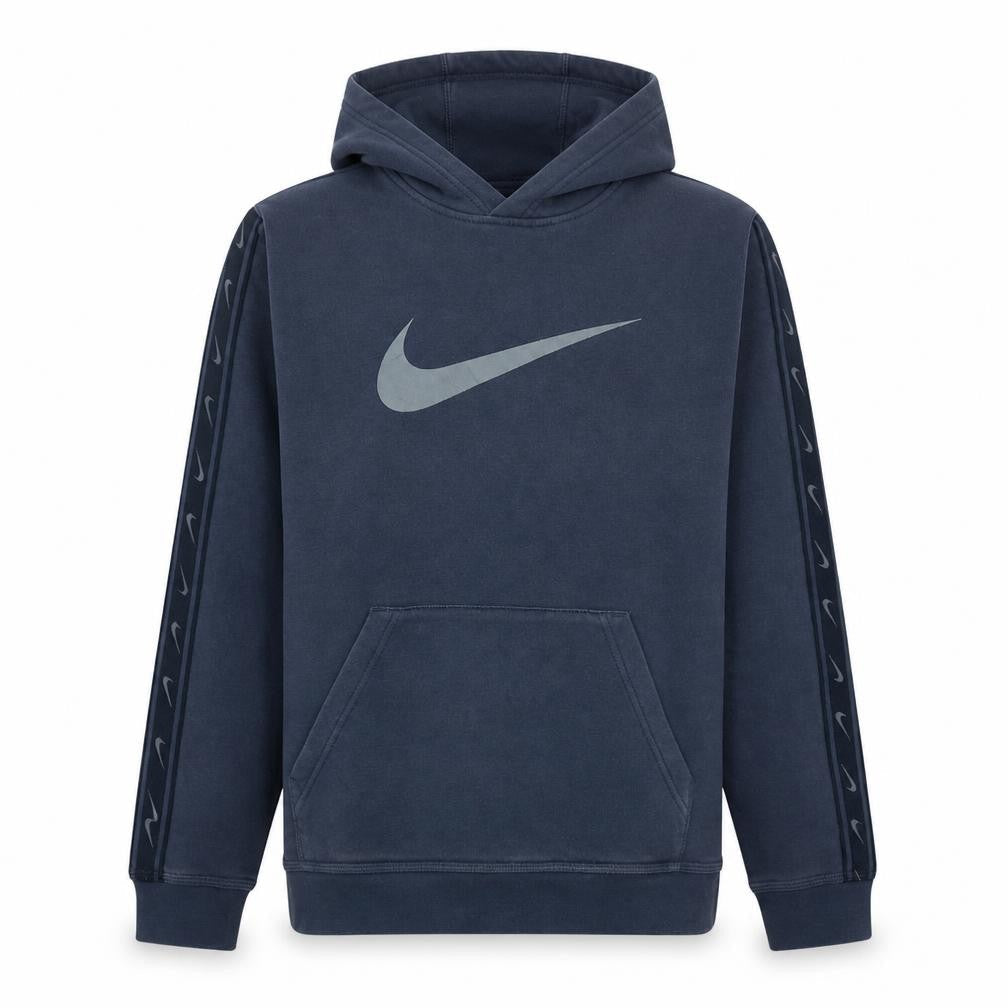 Nike Boys Blue XL Pullover Hoodie with Large Swoosh Logo and Kangaroo Pocket