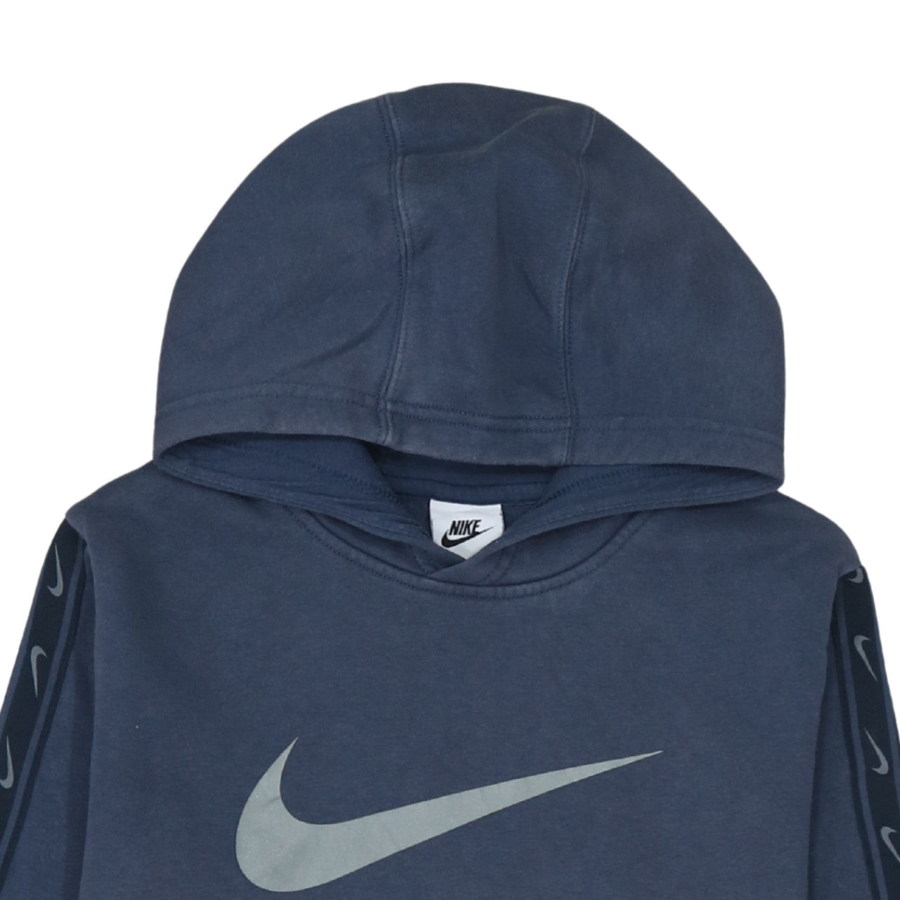 Nike Boys Blue XL Pullover Hoodie with Large Swoosh Logo and Kangaroo Pocket