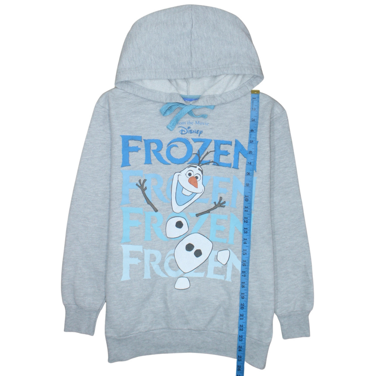 Disney Frozen Olaf Grey Hoodie Girls Size 14 Pullover Sweatshirt