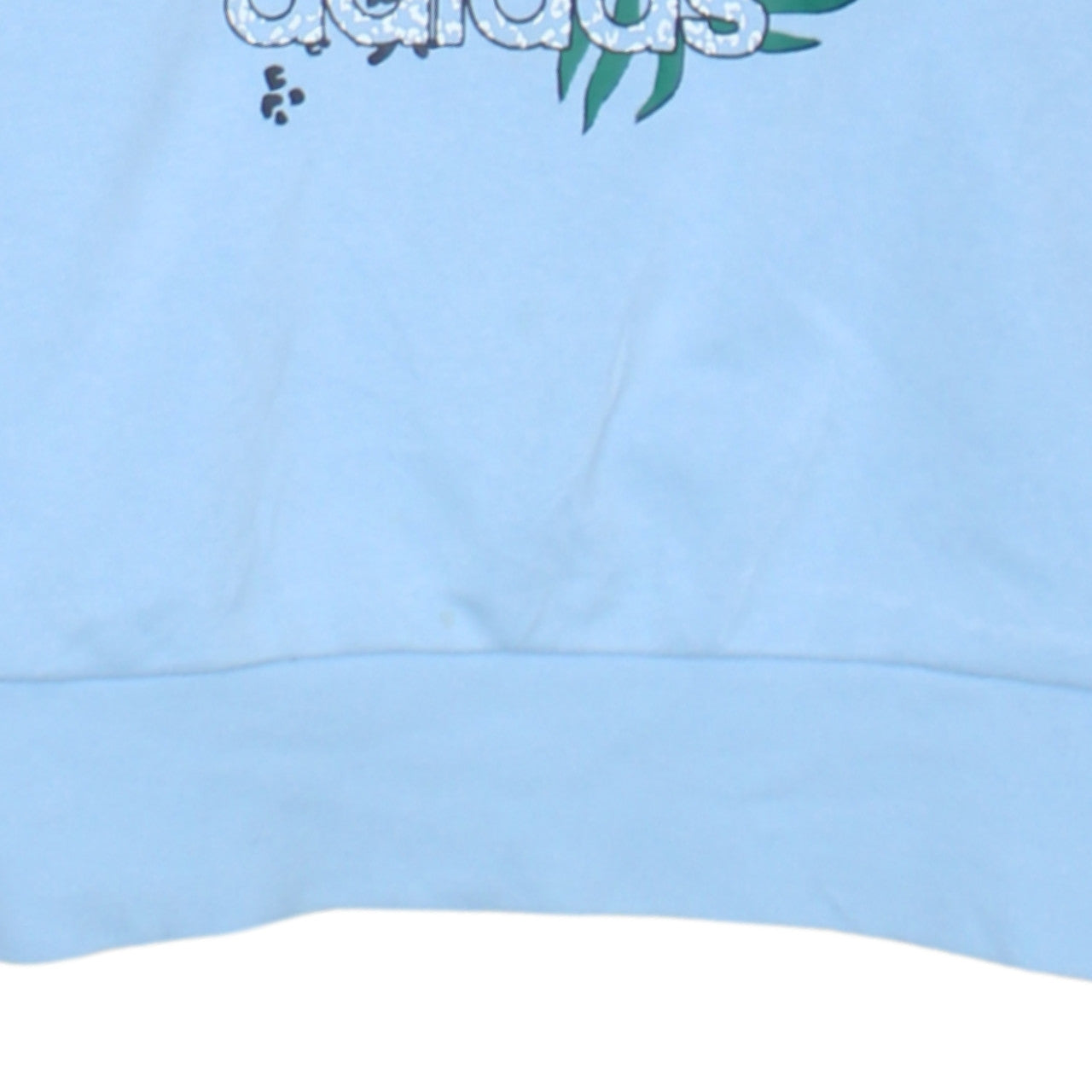 Adidas Girls Blue Pullover Hoodie 13-14 Years Butterfly Floral Graphic