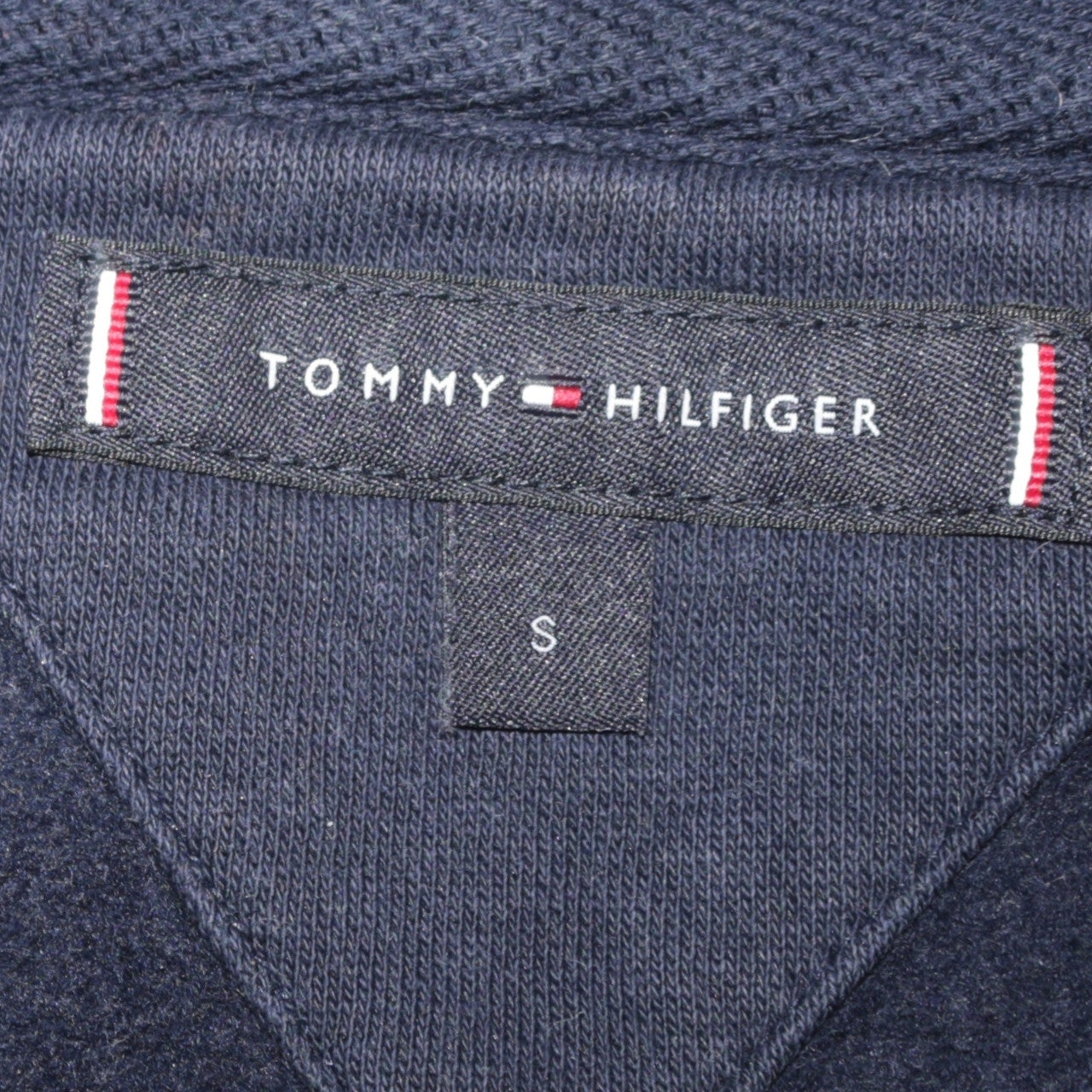 Tommy Hilfiger Men's Blue Track Jacket S Full Zip Cotton Blend