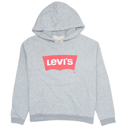 Levi's Boys Grey Pullover Logo Hoodie Size 16 Years Regular Fit