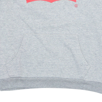 Additional view of Levi's boys’ grey pullover logo hoodie, size 16, years regular fit