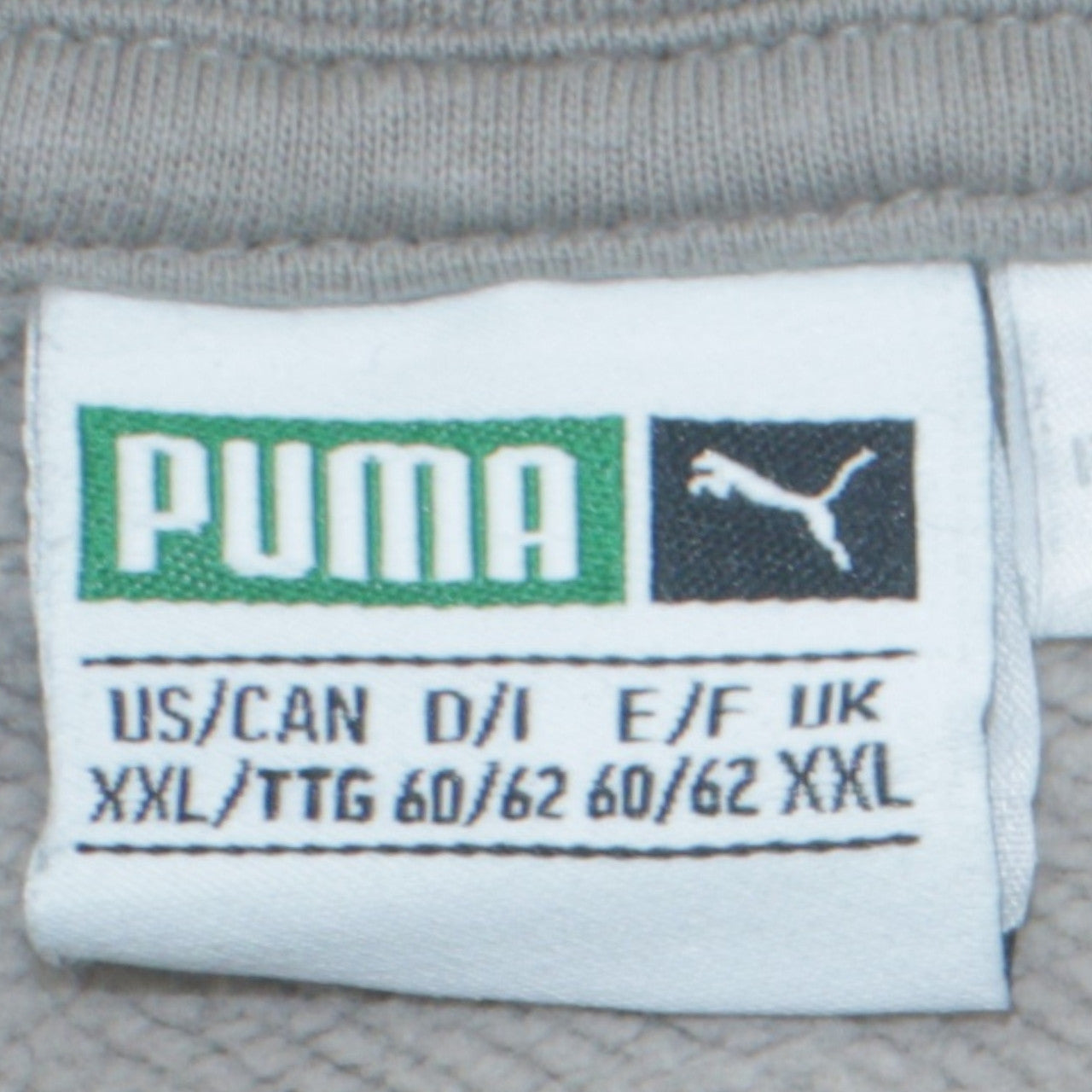 Puma Men's Grey 2XL Pullover Hoodie with Logo and Pocket