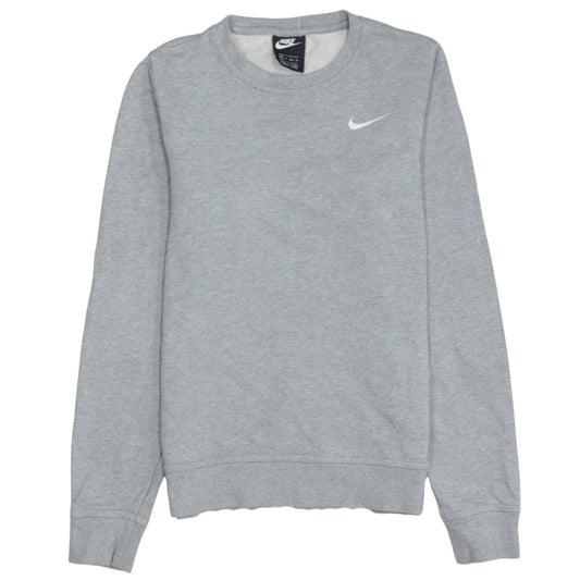 Nike Women’s Grey XS Pullover Sweatshirt 100% Cotton Crew Neck
