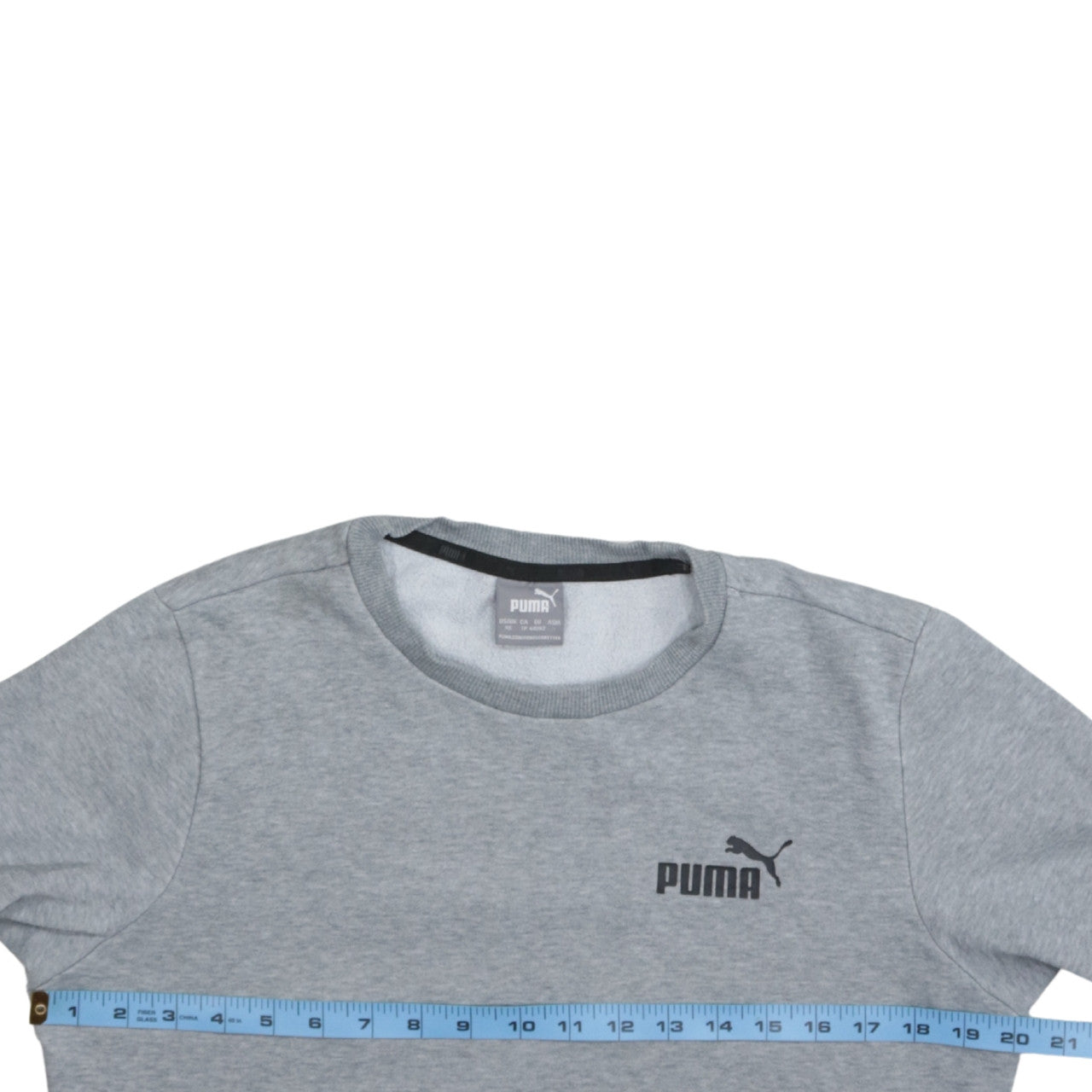Puma Men's Grey XS Crew Neck Pullover Sweatshirt