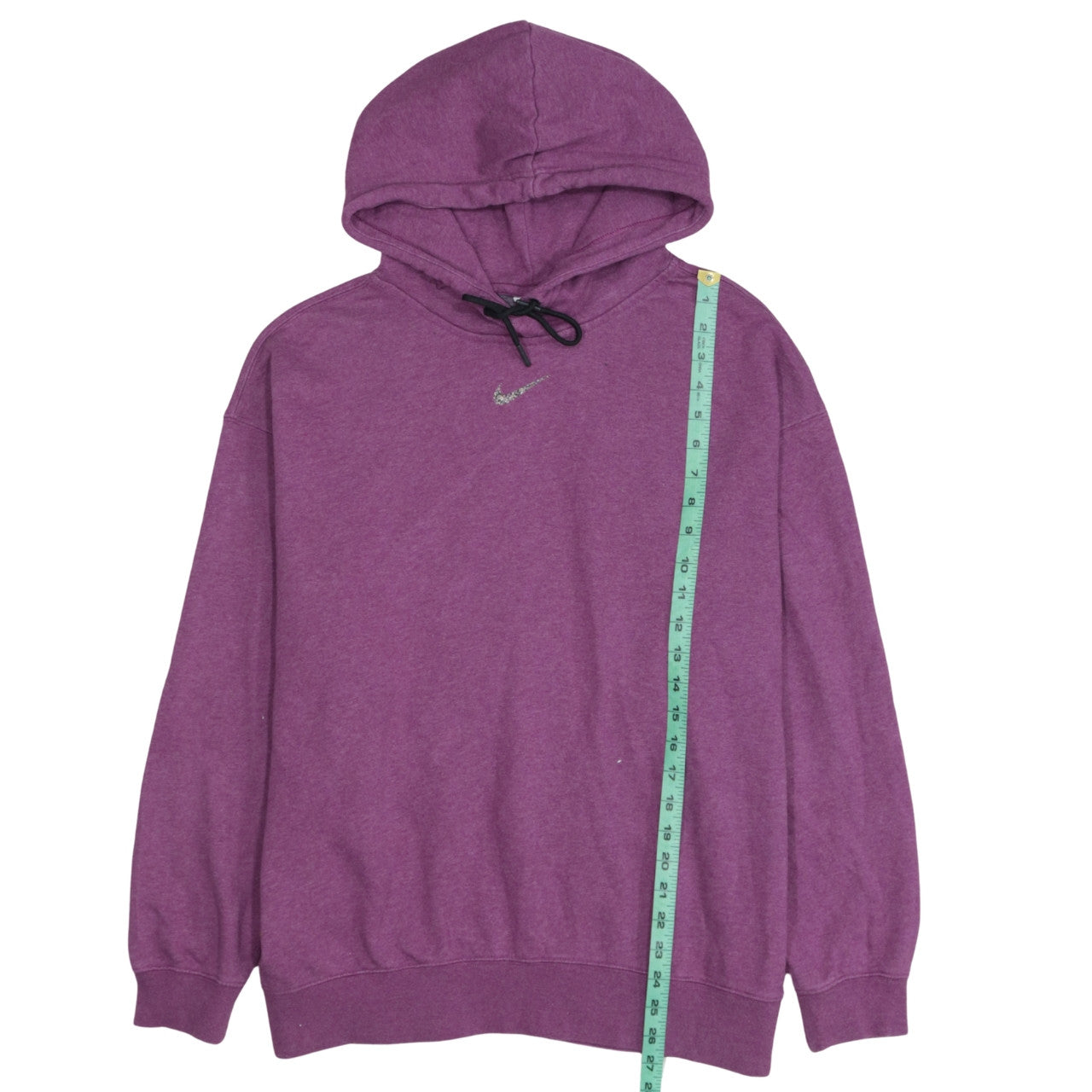 Nike Women's Purple Pullover Hoodie Medium Cotton Blend