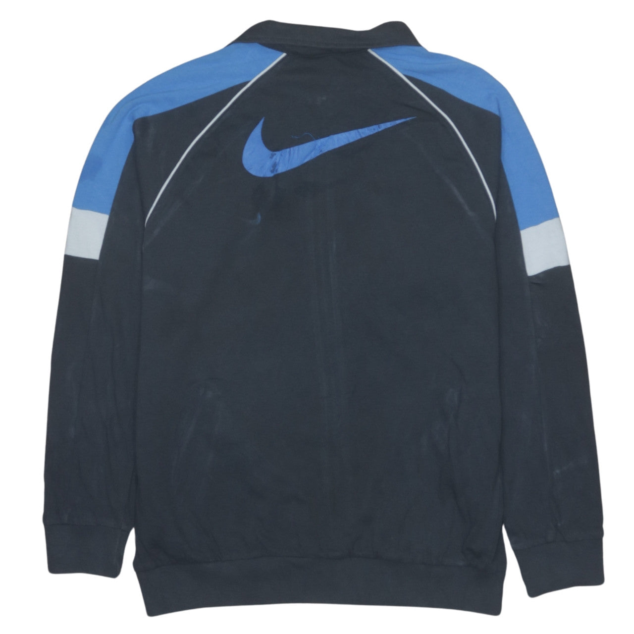 Nike Boys Black Blue Track Jacket Zip-Up Sportswear 12-13 Years