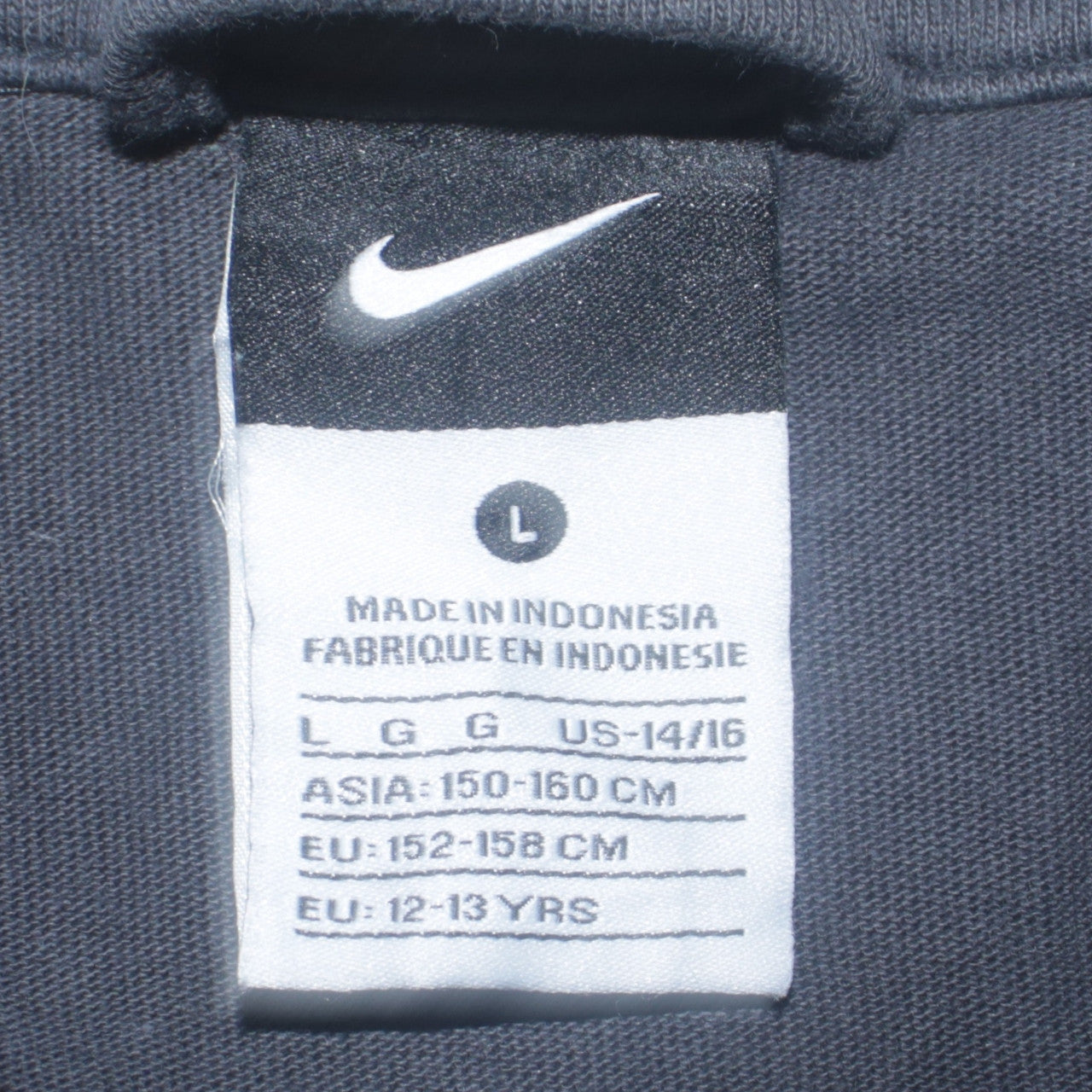 Nike Boys Black Blue Track Jacket Zip-Up Sportswear 12-13 Years